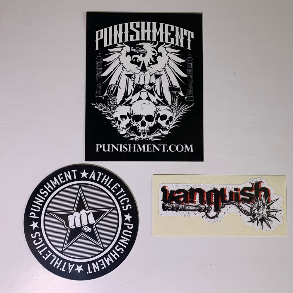 3 piece y2k MMA stickers
